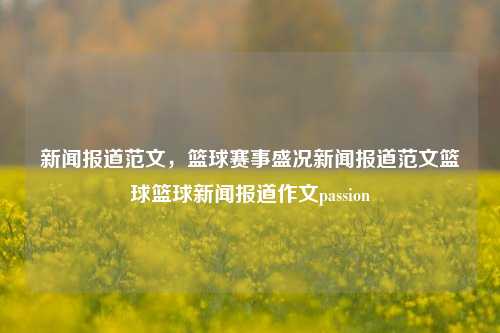 新闻报道范文，篮球赛事盛况新闻报道范文篮球篮球新闻报道作文passion